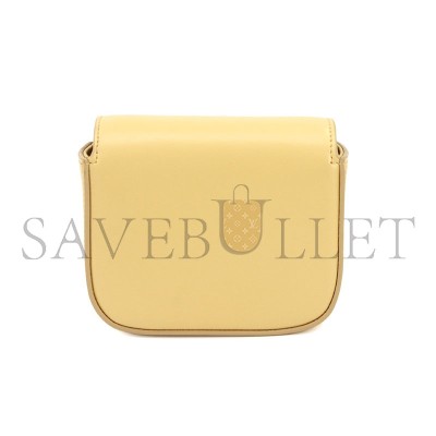 CELINE MINI CLAUDE IN SHINY CALFSKIN WITH GOLD FINISH HARDWARE POLLEN 10I513DPV.11PO (12*9.5*4cm)
